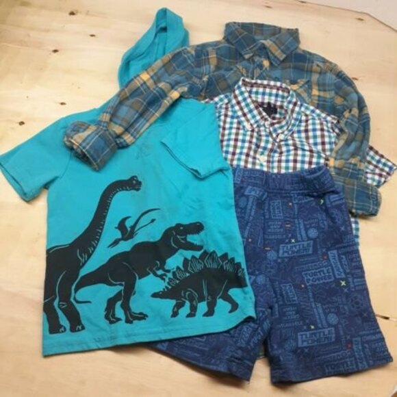 Boys Size 3/4T Bundle of 4 Sonoma, Gap Kids, Garanimals, and Nickelodeon Ninja T - Picture 1 of 12